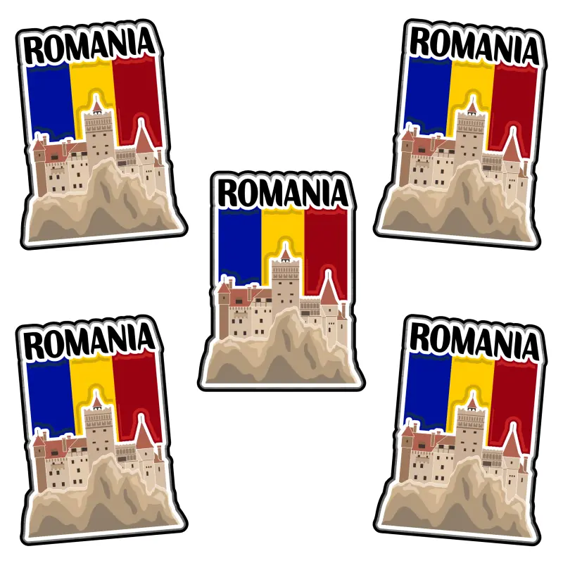 Mgs129-castelul bran, romania, magnet frigider